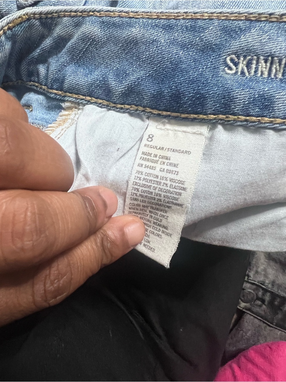 American Eagle Outfitters Women's Skinny Jeans in Light Blue Denim